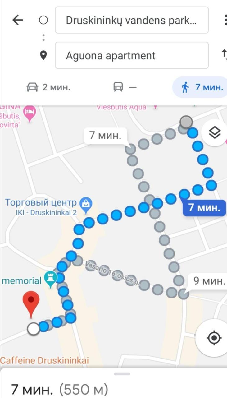 Aguona Apartament Lägenhet Druskininkai Exteriör bild